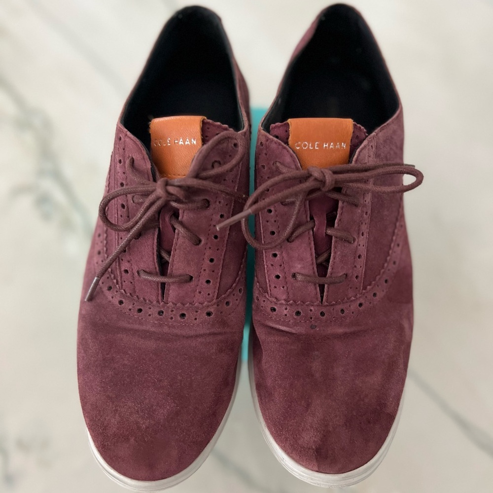 Cole Haan Zero Ground wingtip Oxford Shoes sz 7.5 - Picture 2 of 16